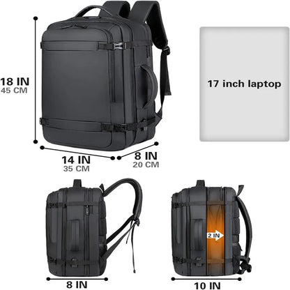 Expandable USB Travel Backpack