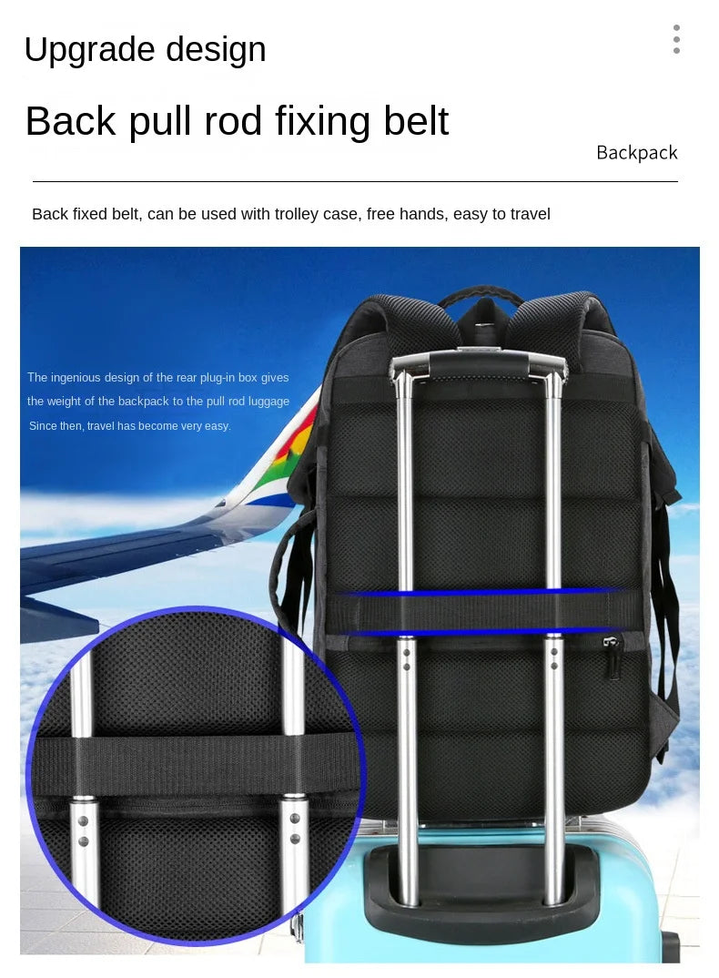 Expandable USB Travel Backpack