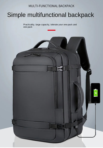 Expandable USB Travel Backpack