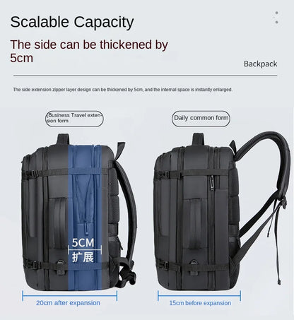 Expandable USB Travel Backpack