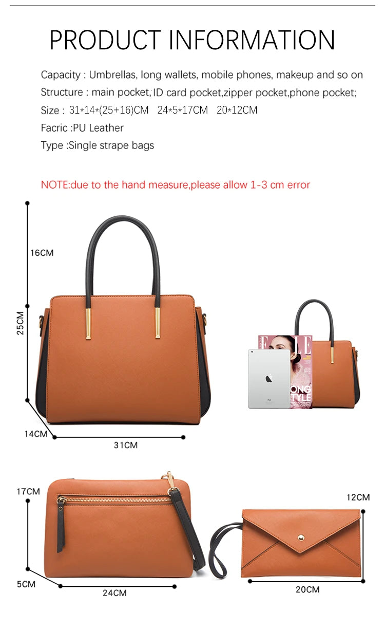 Designer Bags Luxury 4 Pcs Set Women