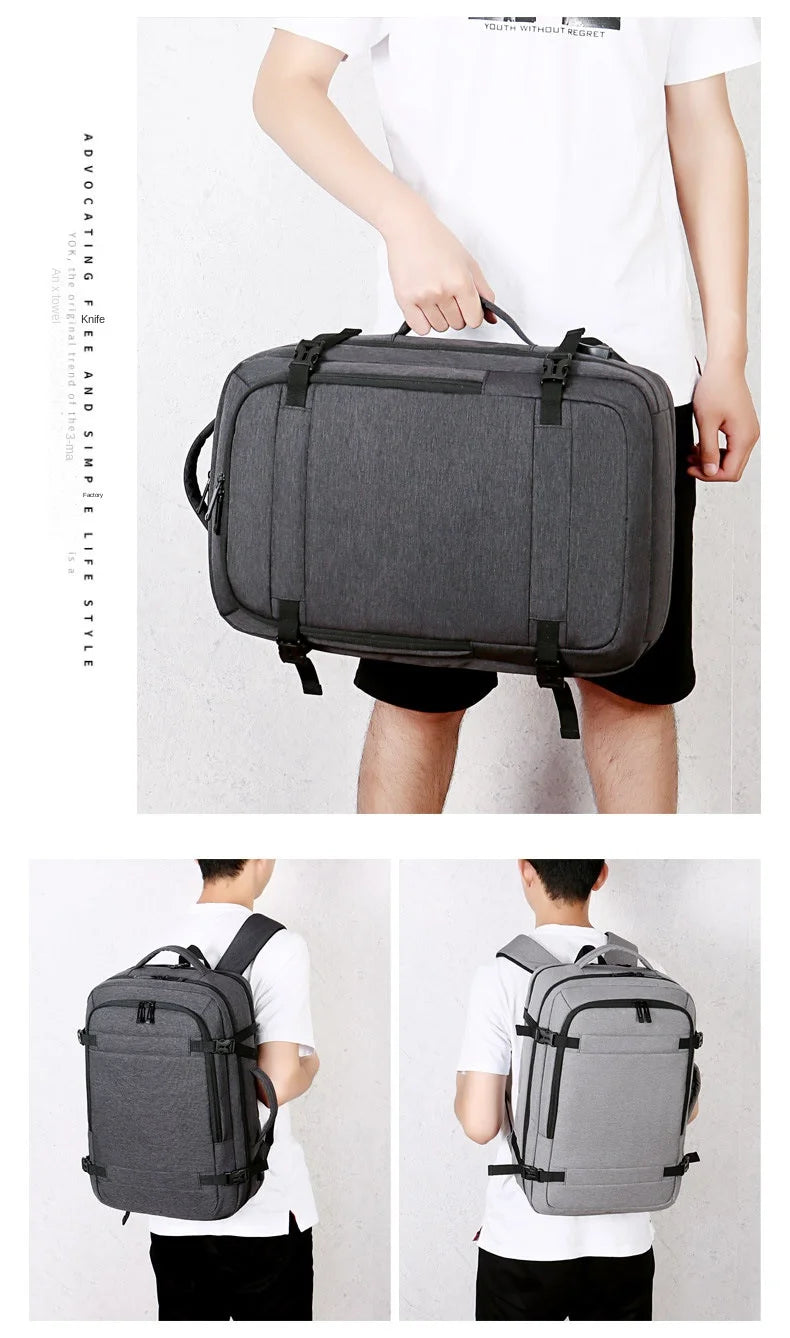 Expandable USB Travel Backpack