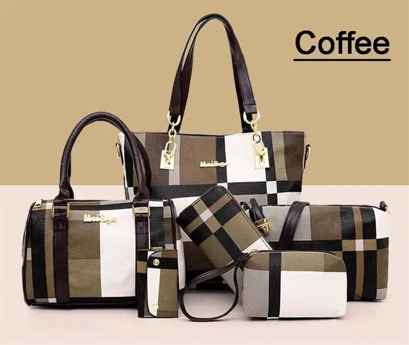 New Fashion Luxury Handbags New 6 PCS Set