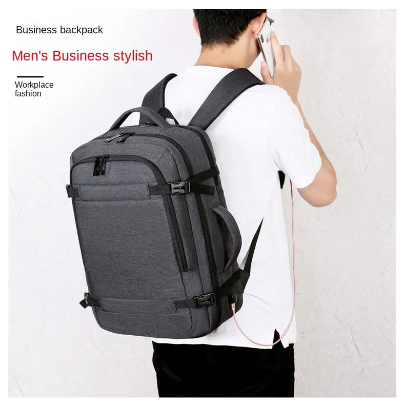 Expandable USB Travel Backpack