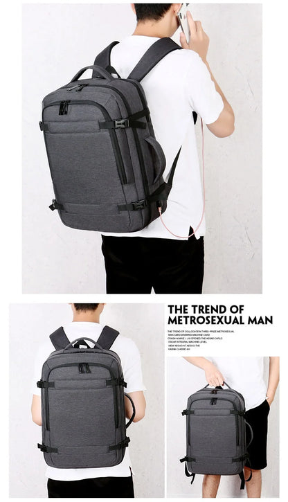 Expandable USB Travel Backpack