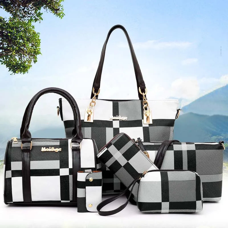 New Fashion Luxury Handbags New 6 PCS Set