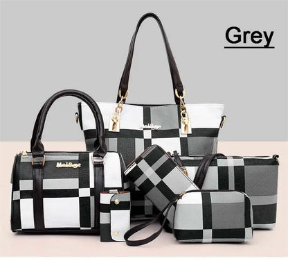 New Fashion Luxury Handbags New 6 PCS Set