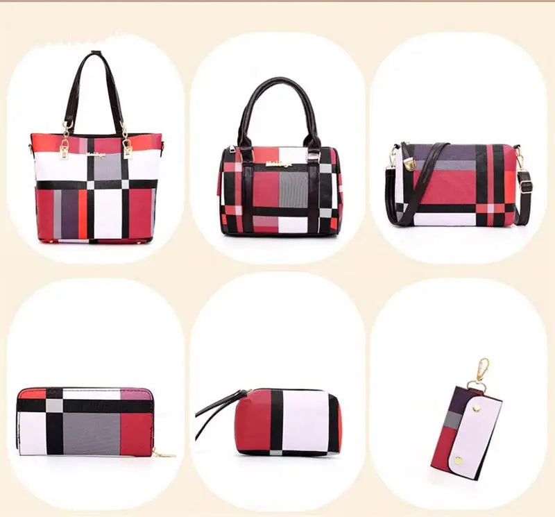 New Fashion Luxury Handbags New 6 PCS Set