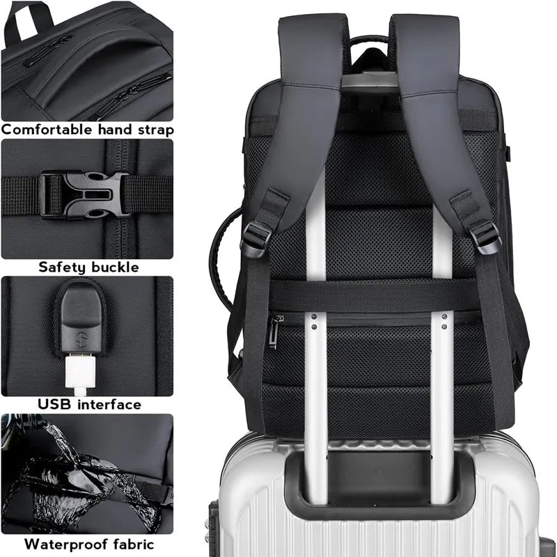 Expandable USB Travel Backpack